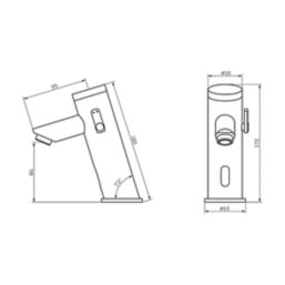 Infratap Eden  Polished Chrome  172mm Sensor Mono Basin Mixer Tap