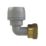 PolyPlumb Enhanced  Plastic Push-Fit Angled Tap Connector 15mm x 1/2"