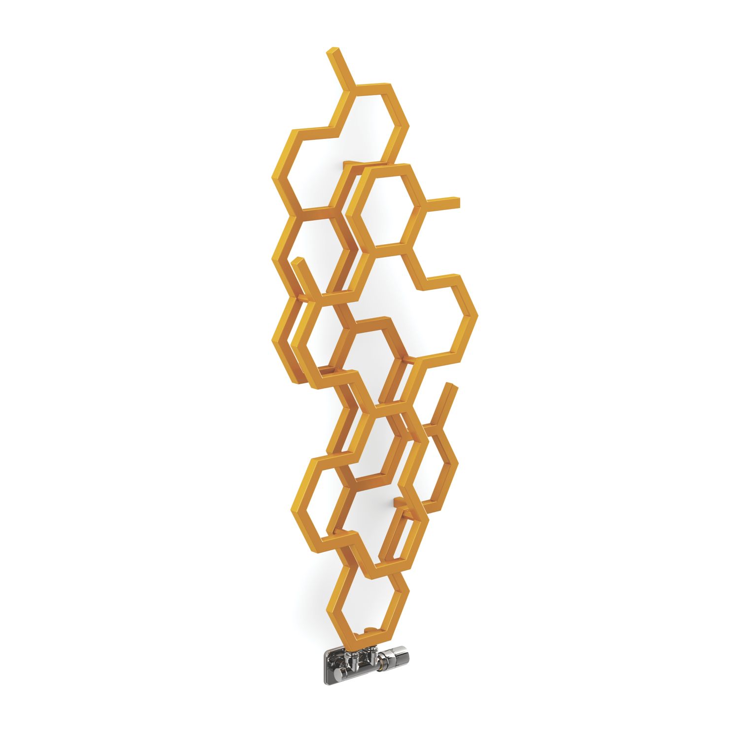 Terma Hex 1200mm x 486mm 1180BTU Mustard Vertical Designer Radiator (193RH)