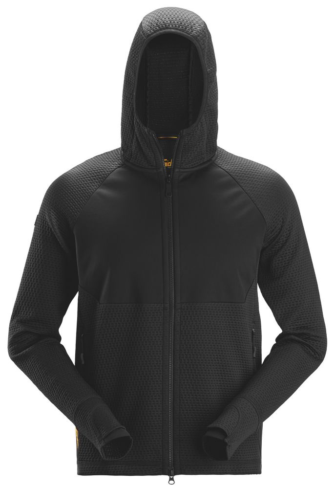 Snickers 8405 - FlexiWork  Full-Zip Midlayer Hoodie Black 2X Large 52" Chest