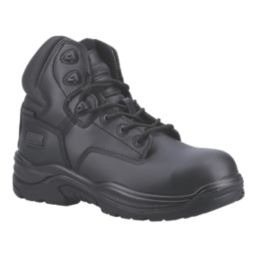 Magnum Responder Side-Zip CT CP WP Uniform Size 4  Black Waterproof  Safety Boots