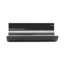 FloPlast  uPVC Half Round Gutter Black 112mm x 3m 6 Pack