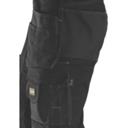 Snickers 3223 Floorlayer Work Trousers Grey/Black 36" W 32" L