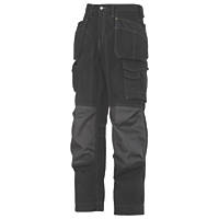 Snickers Rip-Stop Trousers Grey / Black 36" W 32" L