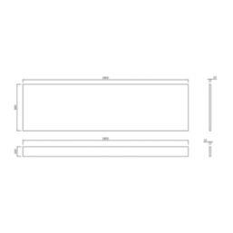 Straight Bath Front Panel 1800mm White Gloss