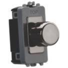 Knightsbridge  2-Way LED Grid Dimmer Switch Black Nickel