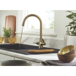Bristan Echo Easyfit  Mono Sink Mixer  Brushed Brass 1 Pair