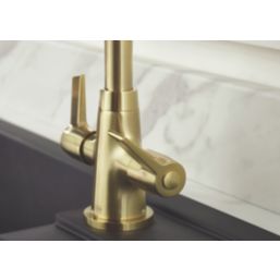 Bristan Echo Easyfit  Mono Sink Mixer  Brushed Brass 1 Pair