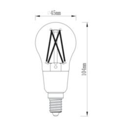 LAP  SES Mini Globe LED Virtual Filament Smart Light Bulb 3.4W 470lm