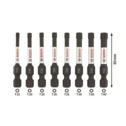 Bosch  1/4" Hex Shank TX Impact Control Screwdriver Bits 8 Piece Set