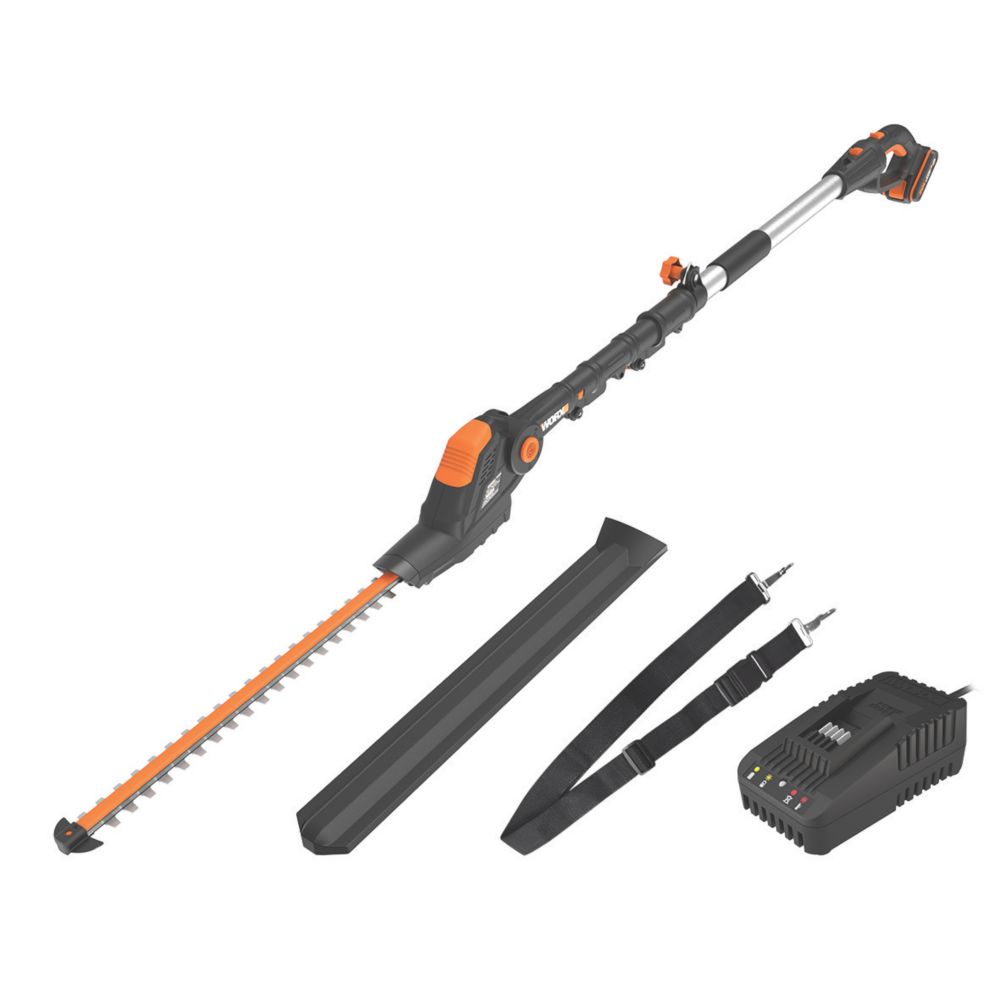 Worx WG252E 45cm 20V 1 x 2.0Ah Lithium PowerShare Cordless Hedge