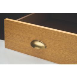 Elite Knobs & Handles Plain Cup Pull Antique Brass 80mm