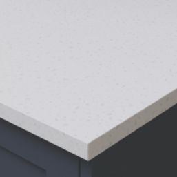 Wilsonart  Matt White Stone Effect Laminate Worktop 3000mm x 620mm x 22mm