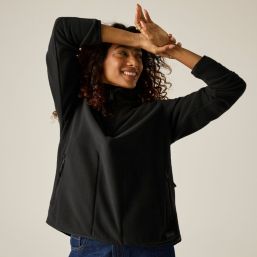 Regatta Frankie Womens Half-Length Front Zip Fleece Black Size 24