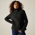 Regatta Frankie Womens Half-Length Front Zip Fleece Black Size 24