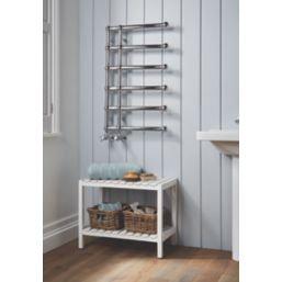 Towelrads 800mm x 500mm 742BTU Chrome Flat Designer Towel Radiator