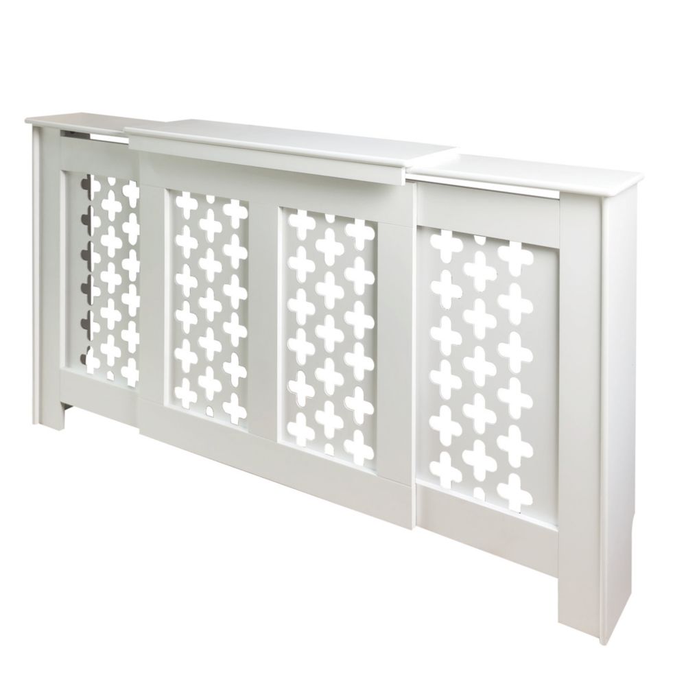 Victorian Radiator Cover White 1425-1995mm x 235mm x 936mm - Screwfix