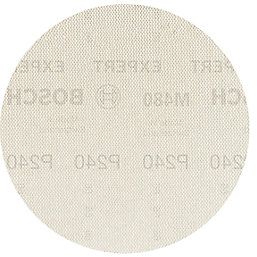 Bosch Expert M480 240 Grit Mesh Wood Sanding Discs 125mm 5 Pack