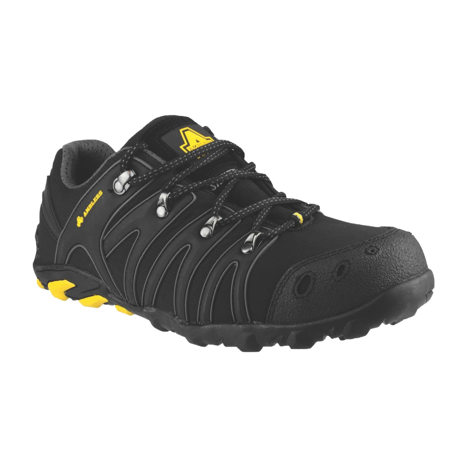 Amblers FS23 Soft Shell Size 13 Black Water-Resistant Steel Toe Cap Safety Trainers (194VW)