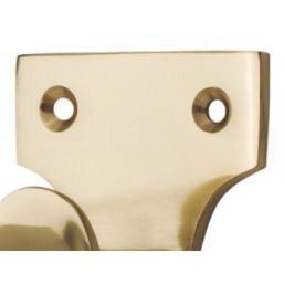 Smith & Locke Sash Window Handles Polished Brass 50mm x 50mm 4 Pack