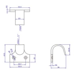 Smith & Locke Sash Window Handles Polished Brass 50mm x 50mm 4 Pack