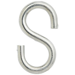 Diall S-Hooks Zinc-Plated 45 x 5mm 4 Pack