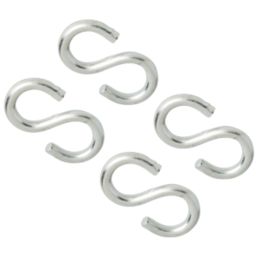 Diall S-Hooks Zinc-Plated 45 x 5mm 4 Pack