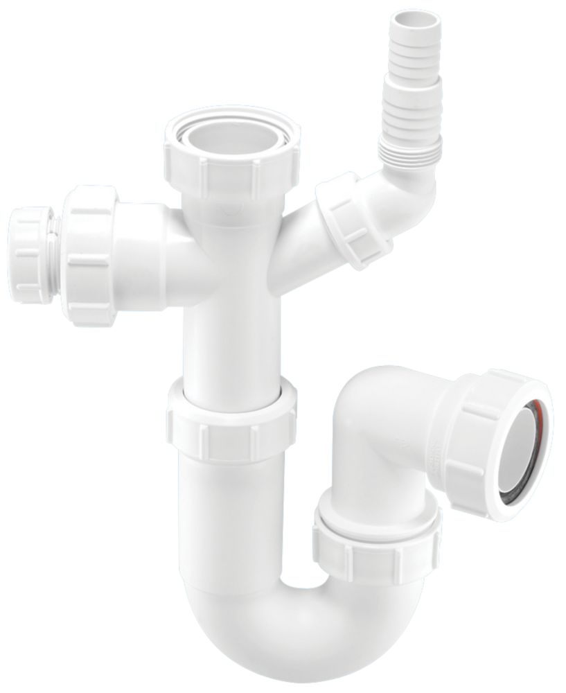 McAlpine Adjustable 'P' Trap White 40mm