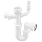 McAlpine Adjustable 'P' Trap White 40mm