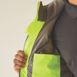 Regatta Hi-Vis Two-Tone Thermal Jacket Yellow 3X Large 57.5" Chest