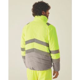 Regatta Hi-Vis Two-Tone Thermal Jacket Yellow 3X Large 57.5" Chest