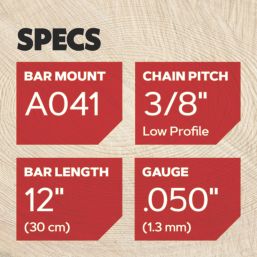 Oregon 120SDEA041 12" (30cm) Chainsaw Guide Bar