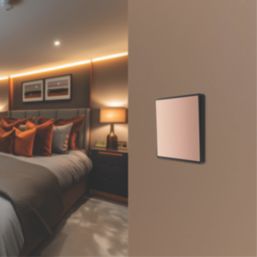 British General Evolve 20A 16AX 1-Gang Intermediate Light Switch Copper