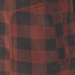 Site  Fleece Shirt Jacket Red & Black X Large 52" Chest