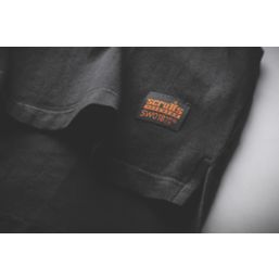 Scruffs Trade Short Sleeve Womens Work T-Shirt Black Size 14