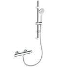 Refurb Bristan Vanta Rear-Fed Exposed Chrome Thermostatic Bar Mixer Shower & Kit