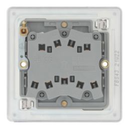 LAP  20A 16AX 3-Gang 2-Way Light Switch  Brushed Stainless Steel