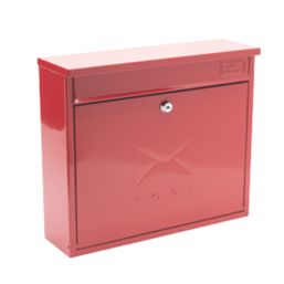 Burg-Wachter Elegance Post Box Red Powder-Coated