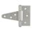 Smith & Locke Matt Silver Tee Hinges 76mm 2 Pack