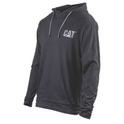 CAT Hooded Long Sleeve Shirt Black Large 42-44" Chest