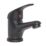 ETAL Loop Matt Black 115mm Cloakroom Lever Mono Basin Mixer Tap