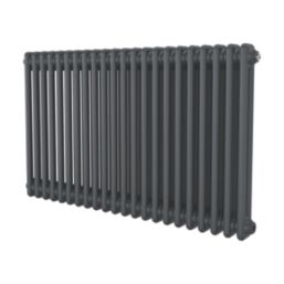 Azur 600mm x 1010mm 3297BTU Anthracite Horizontal 2 Column Radiator