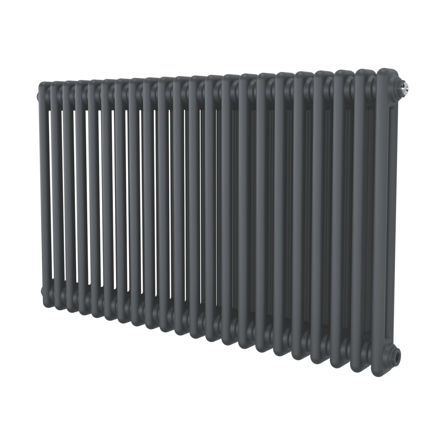 Azur 600mm x 1010mm 3297BTU Anthracite Horizontal 2 Column Radiator (195YR)