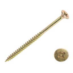 Goldscrew  PZ Double-Countersunk Thread Cutting Multipurpose Screws 6mm x 70mm 100 Pack