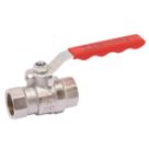 Pegler PB500 Compression Full Bore 1/2" Lever Ball Valve with Red Handle