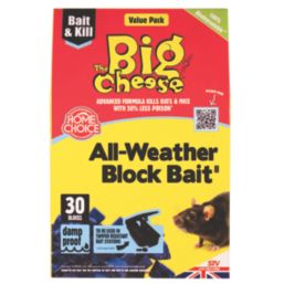 The Big Cheese Home Choice Rodent Bait Block  10g 30 Pack