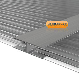 ALUKAP-XR Aluminium 16mm H-Section Glazing Bar 3000mm x 44mm