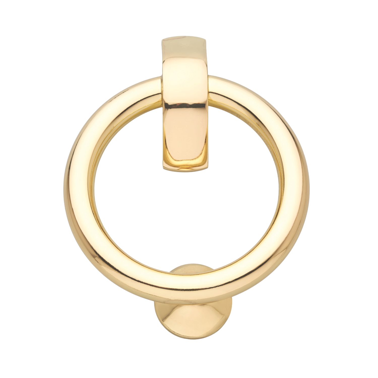 Hardware Solutions Door Knocker Ring Polished Brass 26mm x 178mm (196KK)