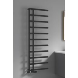 Reina 998mm x 500mm 1455BTU Black Flat Designer Towel Radiator