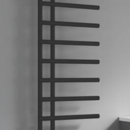 Reina 998mm x 500mm 1455BTU Black Flat Designer Towel Radiator